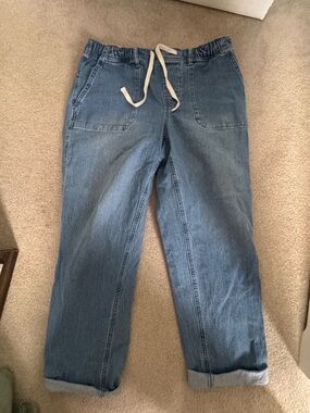 Buffalo David Bitton Light Blue Relaxed Denim Joggers